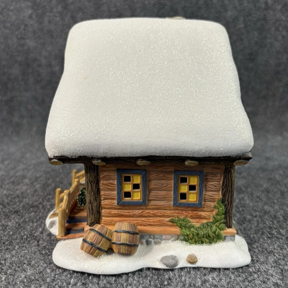 Department 56 Pine Isles Lodge Simple Traditions in orig box Winter Ski Cabin